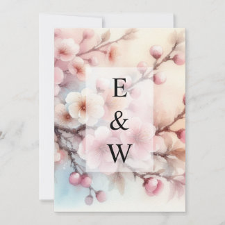 Invitation de texte calligraphie minimaliste