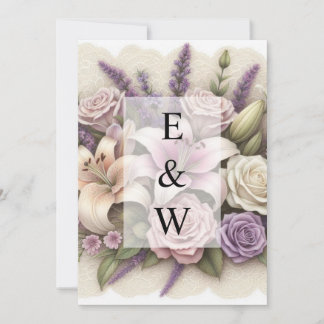 Invitation de texte calligraphie minimaliste