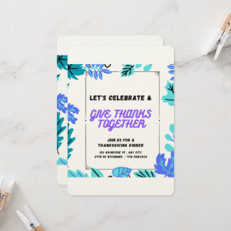 Invitation de Thanksgiving