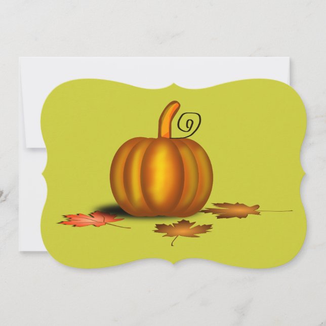 Invitation de Thanksgiving (Devant)