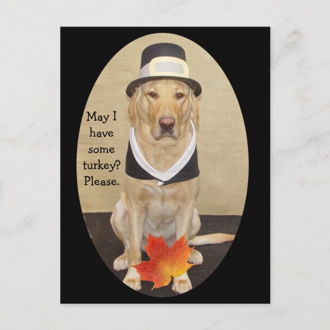 Invitation de Thanksgiving (Devant)