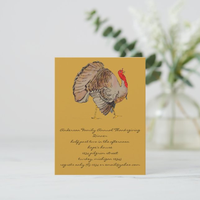 Invitation de Thanksgiving (Debout devant)