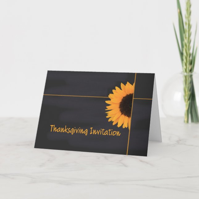 Invitation de Thanksgiving (Devant)