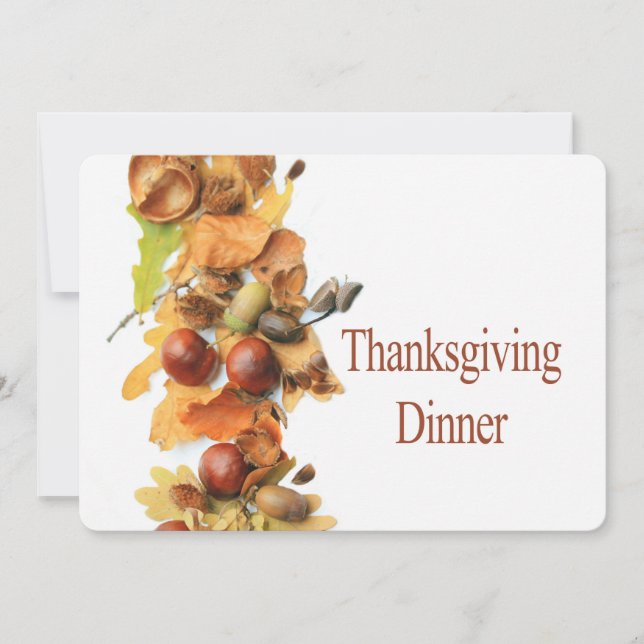 Invitation de Thanksgiving (Devant)