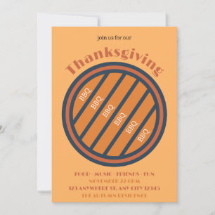 Invitation de Thanksgiving BBQ