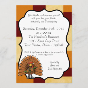 invitation de thanksgiving de 5x7 Rambo Turquie