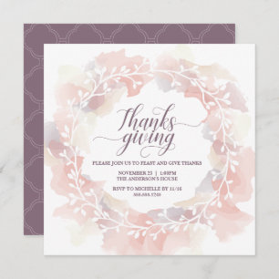Invitation de Thanksgiving, personnalisation, Invi
