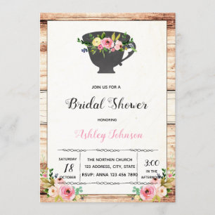 Invitation de thé d'après-midi