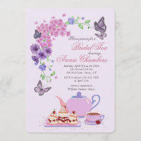 Invitation de thé de jardin