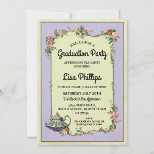 Invitation de thé Flower Wonderland
