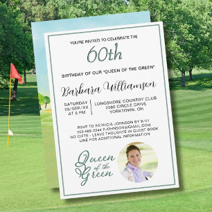 Invitation de thème de golfeuse pour les 60 ans av