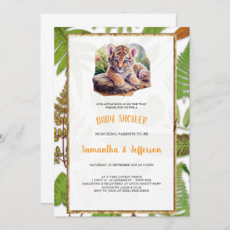 INVITATION DE TIGER BABYSHOWER