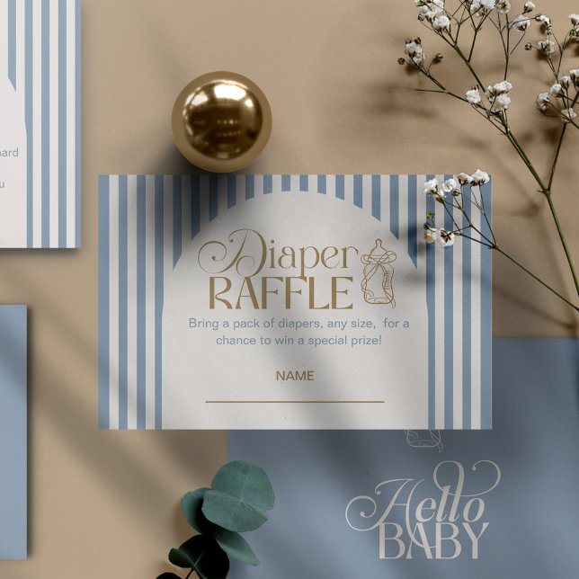 Invitation de tirage au sort de couche pour garçon (Créateur téléchargé)