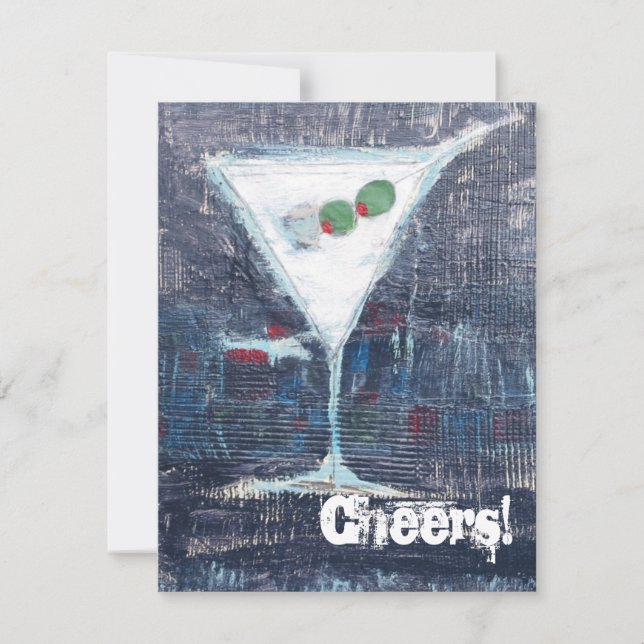 Invitation de toast de fête de Cheers (Devant)