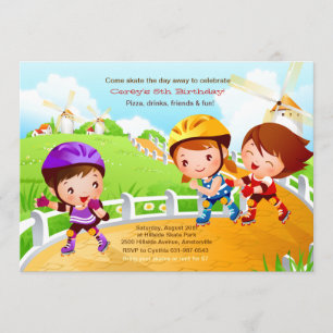 Invitation de Tots de Rollerblading