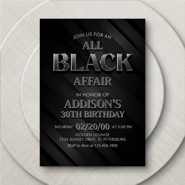 Invitation de toutes les Black Affair Party (Créateur téléchargé)