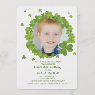 Invitation de trame Shamrock