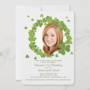 Invitation de trame Shamrock