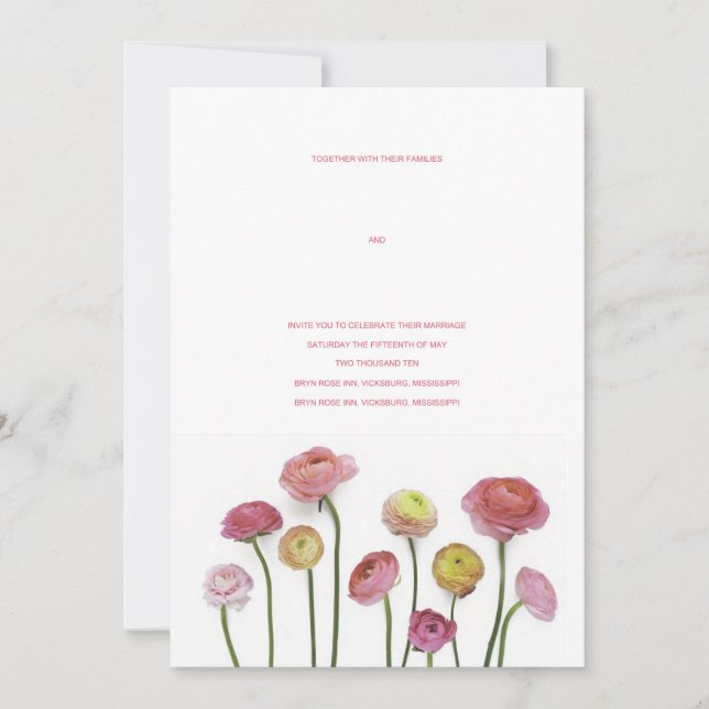 Invitation de tulipe (Devant)