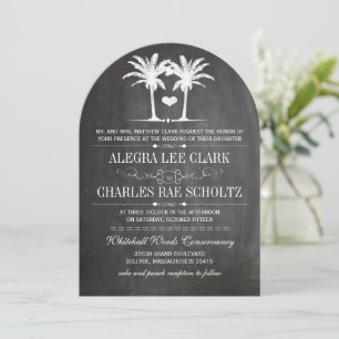 Invitation de typographie de tableau noir de desti