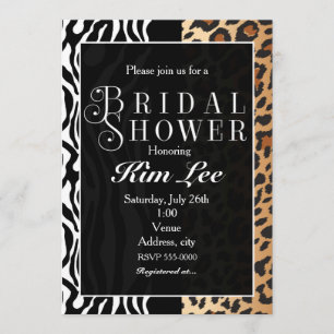 Invitation de typographie pour une fête prénuptial