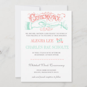 Invitation de typographie vintage moderne à la men