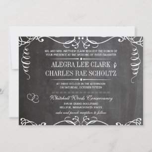 Invitation de typographie vintage moderne tableau