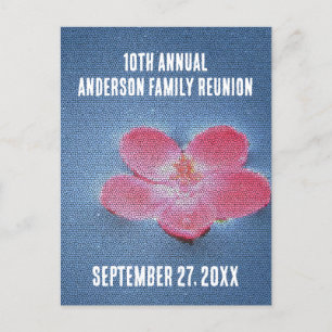 Invitation de vacances annuelles florales de réuni