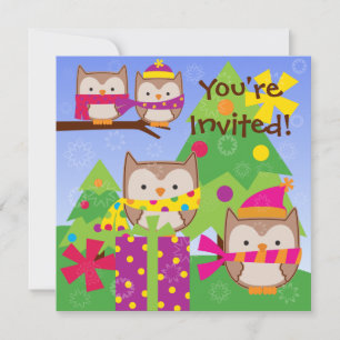 Invitation de vacances des Chouettes d'hiver