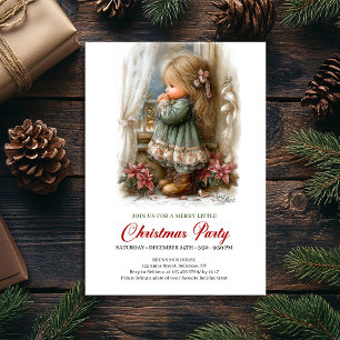 Invitation de vacances festive pour une fille mign