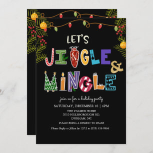 Invitation de vacances Jingle et Mingle