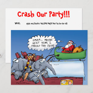 Invitation de vacances pour les éléphants de Père 