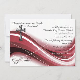 Invitation de vague de confirmation