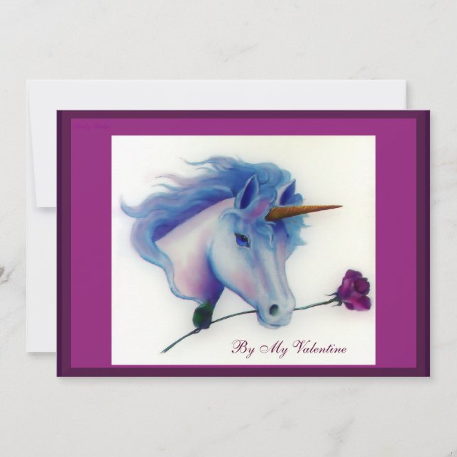 Invitation de Valentine Unicorn (Devant)