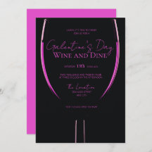 Invitation de vins et de dîners de la Saint-Galent