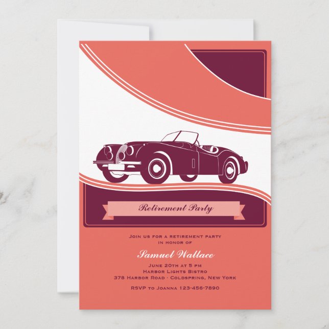Invitation de voiture de classe (Devant)