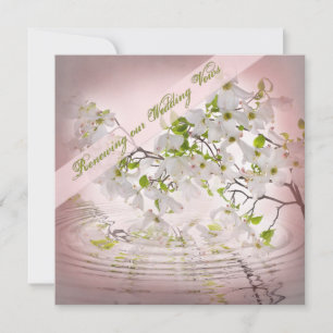 Invitation de Voows Renouvellement - Fleurs de Pom