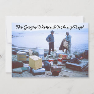 Invitation de voyage de pêche du week-end