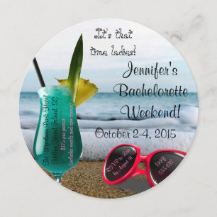 Invitation de week-end de Bachelorette avec