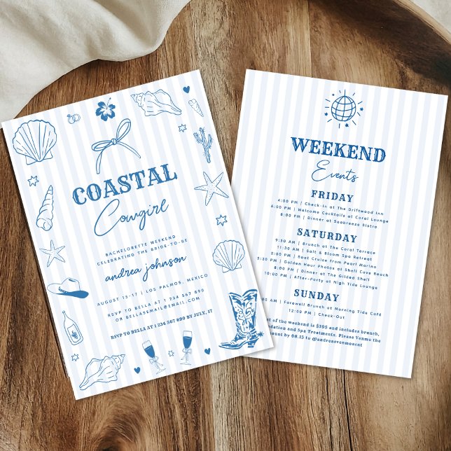 Invitation de week-end de célibataire Cowgirl Côti (Créateur téléchargé)