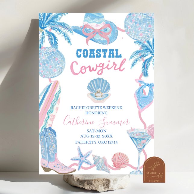 Invitation de week-end de demoiselle d'honneur de  (Créateur téléchargé)