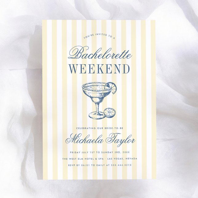 Invitation de week-end Rétro Margarita Préparatoir (Créateur téléchargé)