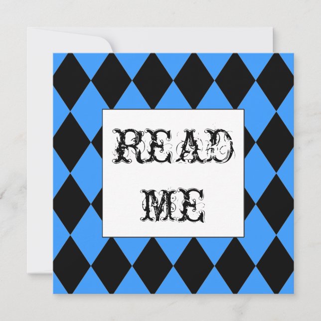 Invitation de White Rabbit Alice (Devant)