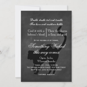 Invitation de Wicked Cat Halloween