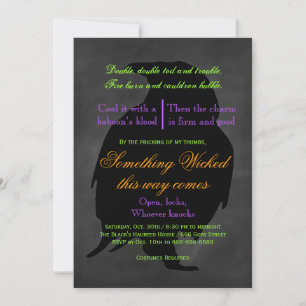 Invitation de Wicked Raven Halloween