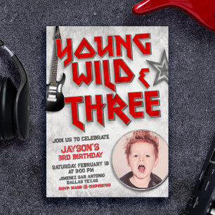 Invitation de Young Wild et Three Rock avec photo