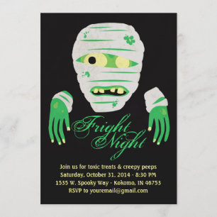 Invitation de Zombie Halloween