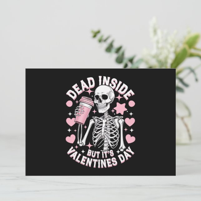 Invitation Dead Inside, mais c'est la Saint Valentin Funny Sk (Debout devant)
