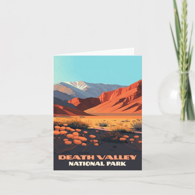 Invitation Death Valley National Park California Poppies (Devant)