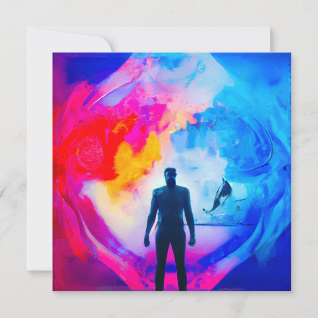 Invitation Debout en Couleurs (Devant)